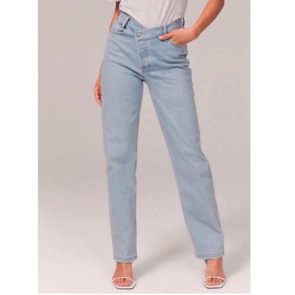 Abercrombie & Fitch 90’s style dad high rise jeans 27/4R - Picture 2 of 14